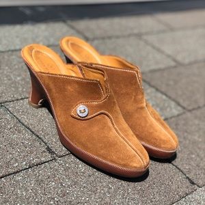 Cole Haan suede clogs sz 7.5
